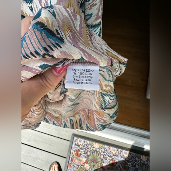 Jade by Johnny Was Women's Multicolor Patterned Top - Picture 7 of 8